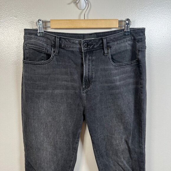 Driftwood Colette Straight Crop Jeans Size 31 Black Emboridered Snake Print - Picture 4 of 9